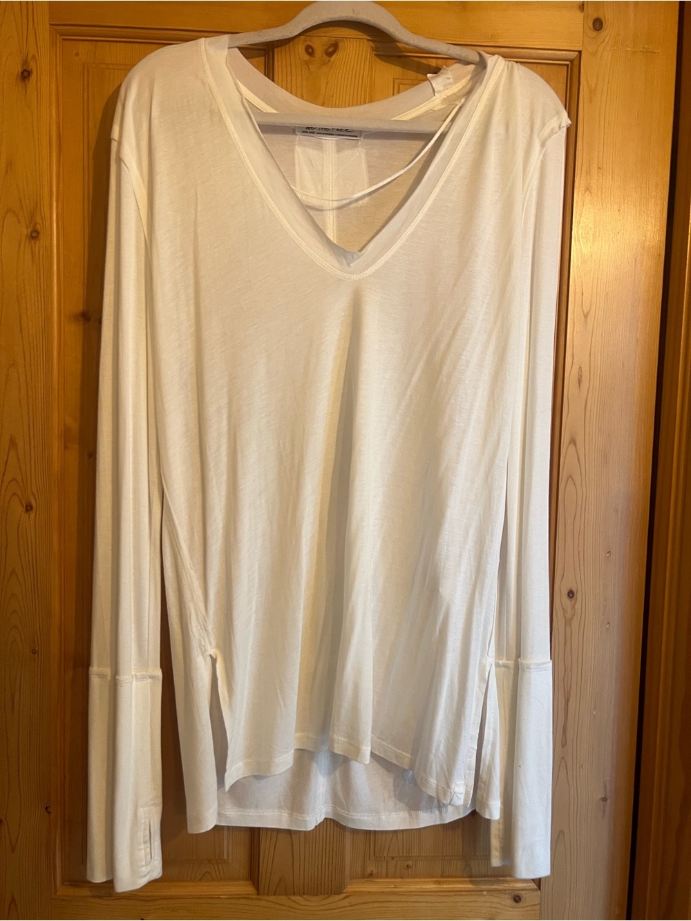 We The Free Cream V-Neck Long Sleeve Top. NEVER WORN